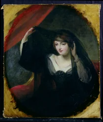 Olivia Raising Her Veil, 1849